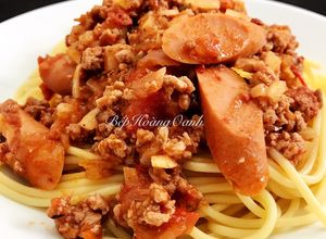Hình của món Mì Spaghetti Thịt Bò Bằm🍝.