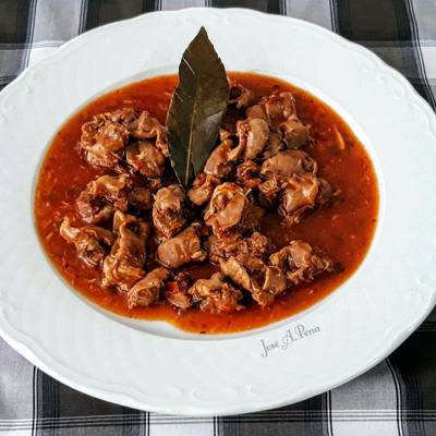 Mollejas de pollo en salsa Receta de José Antonio Pena Navarro - Cookpad
