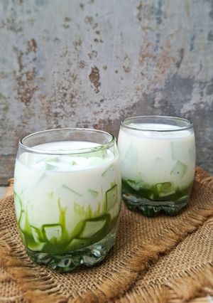 Foto resep Es Agar-agar Matcha