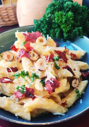 Une photo de Penne sauce butternut