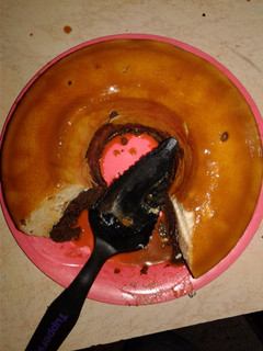 Una foto de Chocoflan