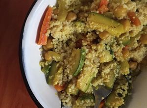Una foto de Cous cous vegano
