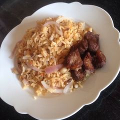 A picture of Jallof rice.