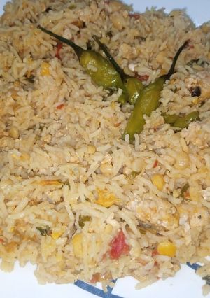 A picture of Keema Daal Pulao.