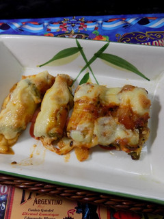 Una foto de Rollitos de zuquini rellenos al horno