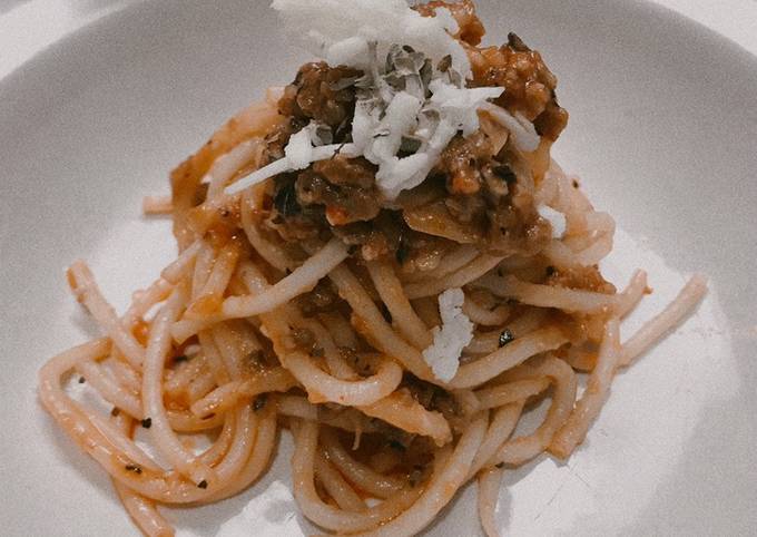 Cara Gampang Menyiapkan Spaghetti with Bolognese Sauce Anti Gagal