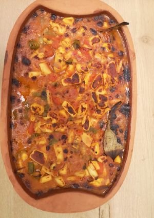 صورة لوصفة طاجن حبار مع رز