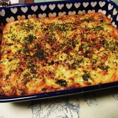 A picture of Oven baked Spanish omelette.