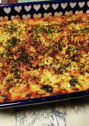 A picture of Oven baked Spanish omelette.