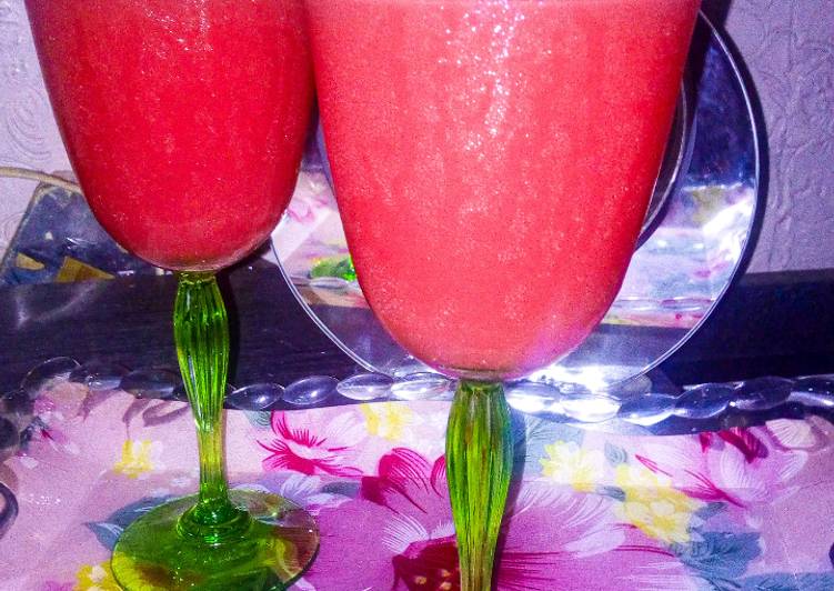 Steps to Prepare Homemade Watermelon drink