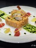 Risotto con Tartare di Gamberi, Pompelmo e Bergamotto