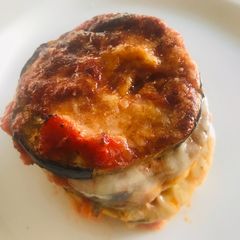 A picture of Parmigiana di melanzane al forno.