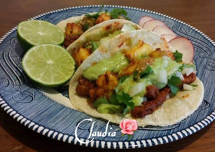 Tacos De Carne Al Pastor Adobada 🌹 Receta De Compartiendo Sazón Con Claudia 🌹 Cookpad
