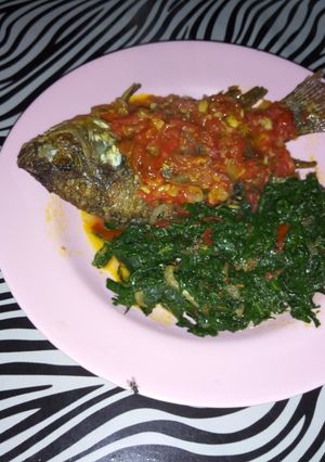 A picture of Wet fry fish+Kunde.