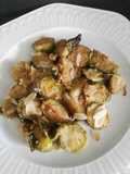 Coles de Bruselas al horno
