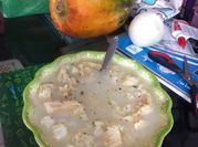 Una foto de menudo o callos