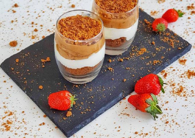 Dalgona coffee cream dessert