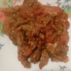 A picture of Wet fry beef.