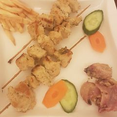 A picture of Malai Chicken Tikka (without oven).