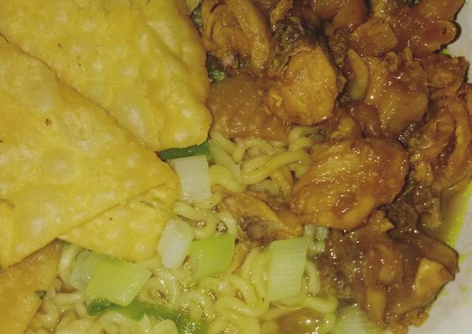 Topping mie ayam ala rumahan, enak dan mudah