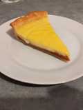 Rosehip and custard tart