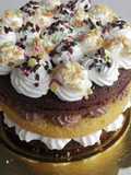 Naked cake bicolore