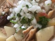 Una foto de caldo de caldos