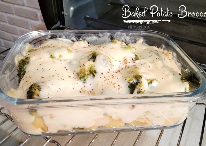 Baked Potato Brokoli foto resep utama