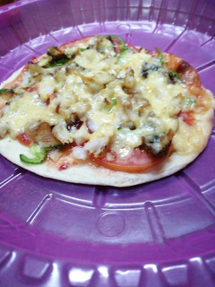A picture of Small piza #valentinedish.
