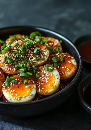 Koreai szójaszószos tojás (Mayak Gyeran) recept fotója