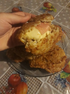 Una foto de Croquetas de arroz rellenas