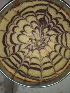 A picture of Zebra cake/ marble cake😍.