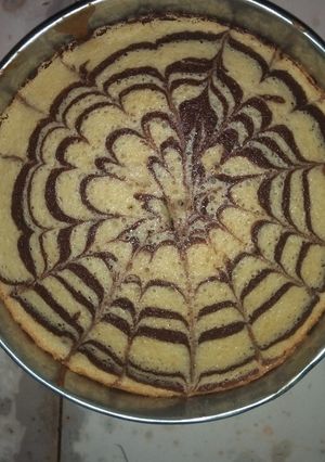 A picture of Zebra cake/ marble cake😍.