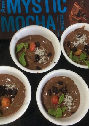 A picture of Eggless Chocolate mousse.