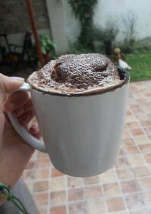 Una foto de Torta en Taza para hacer en microondas