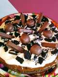 Torta Brownie con dulce de leche y crema 💣