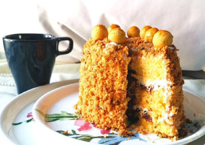 Mini nastar crumble cake. Lembut, soft, kempus kempus
