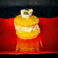 Rasmalai tres leche A picture of Rasmalai tres leche.