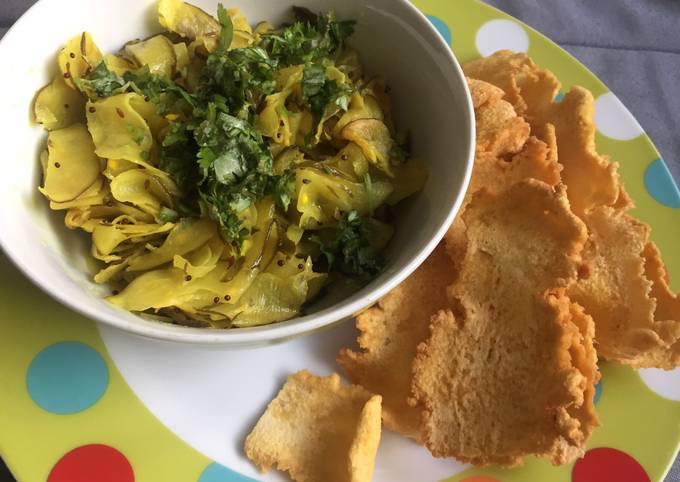 Easiest Way to Make Delicious Papaya no Sambharo with Fafda