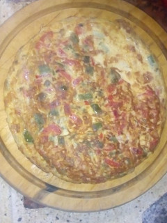 Una foto de Tortilla de morrón y cebolla
