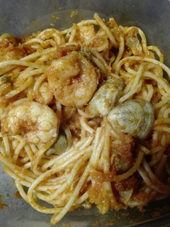 Una foto de Spaguettis marineros sencillos