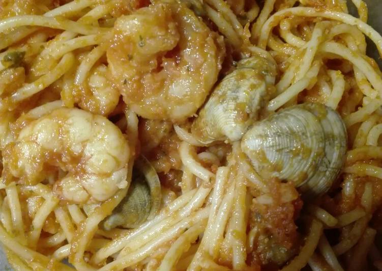 Spaguettis marineros sencillos
