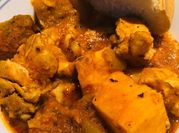 A picture of crock pot chicken and veggies