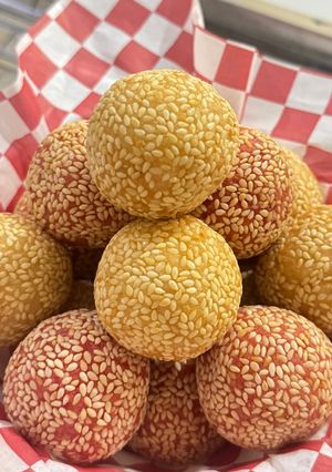 Foto resep Onde-onde Merah Putih