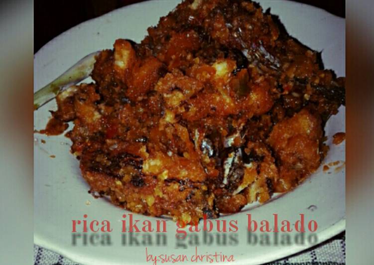 Rica ikan gabus balado