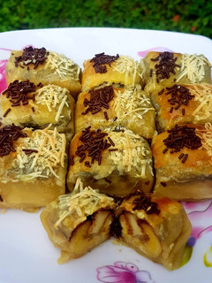 Foto resep Bolen Pisang Coklat Keju (Puff Pastry)