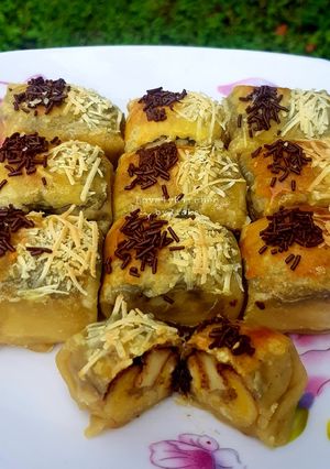 Foto resep Bolen Pisang Coklat Keju (Puff Pastry)