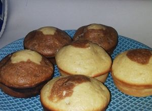 Una foto de Muffins de coco y castañas de cajú