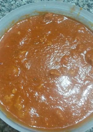 Una foto de Salsa basílica boloñesa vegetariana