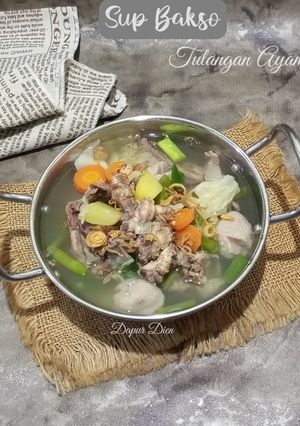 Foto resep Sup Bakso Tulangan Ayam